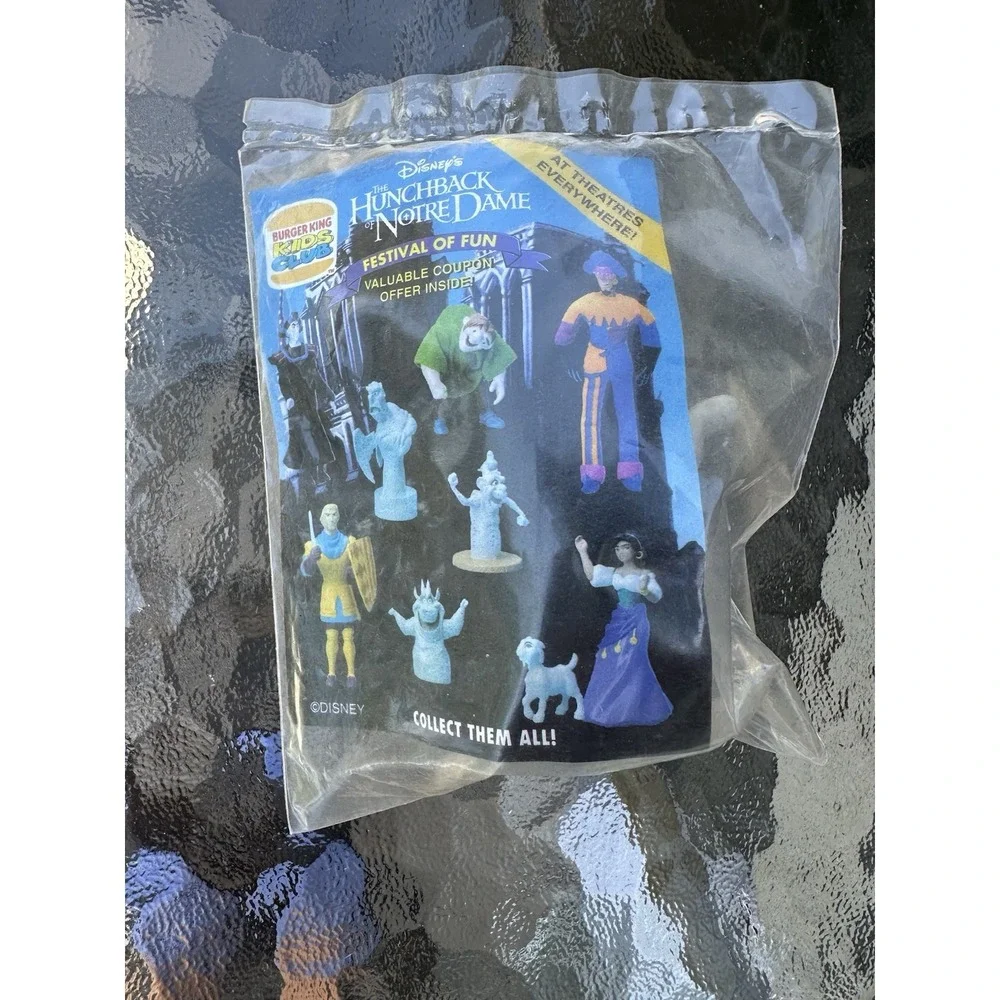 1996 BURGER KING HUNCHBACK OF NOTRE DAME HUGO GARGOYLE TOY SEALED + BAG RECEIPT